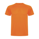 T-shirt technique pour enfant en tricot piqué polyester 150 g/m² Roly couleur orange fluorescent