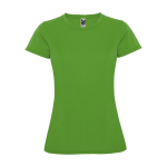 T-shirt technique avec logo en tricot piqué pour femme 150 g/m² Roly couleur vert pomme