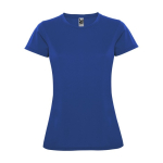 T-shirt technique avec logo en tricot piqué pour femme 150 g/m² Roly couleur bleu roi