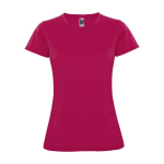T-shirt technique avec logo en tricot piqué pour femme 150 g/m² Roly couleur fuchsia
