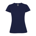T-shirt technique avec logo en tricot piqué pour femme 150 g/m² Roly couleur bleu marine