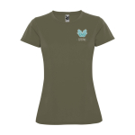 T-shirt technique avec logo en tricot piqué pour femme 150 g/m² Roly vue impression sérigraphique