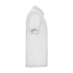 Polo technique en tricot piqué polyester pour homme 150 g/m² Roly couleur blanc deuxième vue latérale