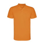 Polo technique en tricot piqué polyester pour homme 150 g/m² Roly couleur orange fluorescent