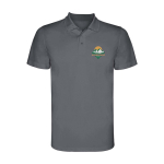 Polo technique en tricot piqué polyester pour homme 150 g/m² Roly vue impression sérigraphique