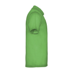 Polo technique pour enfants en tricot piqué polyester  150 g/m² Roly couleur vert pomme deuxième vue latérale