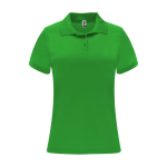 Polo technique en tricot piqué polyester 150 g/m² pour femme Roly couleur vert pomme