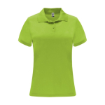 Polo technique en tricot piqué polyester 150 g/m² pour femme Roly couleur vert lime
