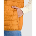 Gilet sans manche en polyester effet duvet pour homme 290 g/m² Roly couleur jaune foncé vue détail 2