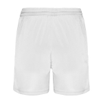 Short de sport promotionnel 100% polyester pour enfants 140 g/m² Roly couleur blanc deuxième vue arrière