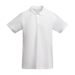 Polo 100% coton biologique en tricot piqué pour homme 210 g/m² Roly couleur blanc