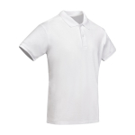 Polo 100% coton biologique en tricot piqué pour homme 210 g/m² Roly couleur blanc deuxième vue