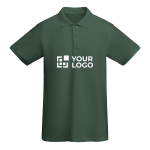 Polo 100% coton biologique en tricot piqué pour homme 210 g/m² Roly avec zone d'impression
