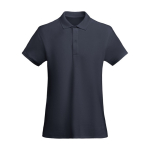 Polo 100% coton biologique en tricot piqué pour femme 210 g/m² Roly couleur bleu marine