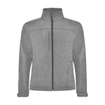 Veste softshell avec logo en polyester 3 couches unisexe 300 g/m² Roly couleur gris