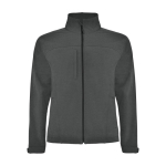 Veste softshell avec logo en polyester 3 couches unisexe 300 g/m² Roly couleur gris graphite