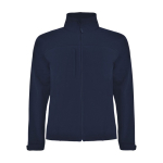 Veste softshell avec logo en polyester 3 couches unisexe 300 g/m² Roly couleur bleu marine