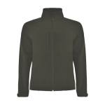 Veste softshell avec logo en polyester 3 couches unisexe 300 g/m² Roly couleur vert militaire