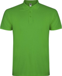 Polo homme en coton en tricot piqué à manches courtes 200 g/m² Roly couleur vert gazon