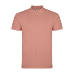 Polo homme en coton en tricot piqué à manches courtes 200 g/m² Roly couleur saumon