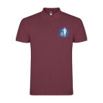 Polo homme en coton en tricot piqué à manches courtes 200 g/m² Roly vue impression sérigraphique