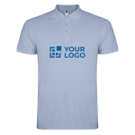 Polo homme en coton en tricot piqué à manches courtes 200 g/m² Roly avec zone d'impression