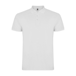 Polo avec logo en tricot piqué 100% coton pour enfants 200 g/m² Roly couleur blanc