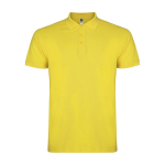 Polo avec logo en tricot piqué 100% coton pour enfants 200 g/m² Roly couleur jaune