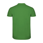 Polo avec logo en tricot piqué 100% coton pour enfants 200 g/m² Roly couleur vert tropical deuxième vue arrière
