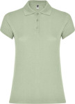 Polo personnalisé en tricot piqué 100% coton pour femme 200 g/m² Roly couleur vert doux