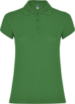 Polo personnalisé en tricot piqué 100% coton pour femme 200 g/m² Roly couleur vert tropical