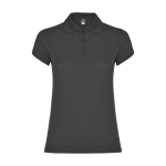 Polo personnalisé en tricot piqué 100% coton pour femme 200 g/m² Roly couleur gris graphite