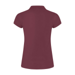 Polo personnalisé en tricot piqué 100% coton pour femme 200 g/m² Roly deuxième vue arrière