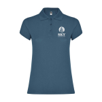 Polo personnalisé en tricot piqué 100% coton pour femme 200 g/m² Roly vue impression sérigraphique