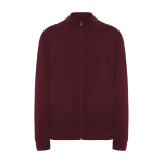Pull à col roulé floqué en coton et polyester unisexe 280 g/m² Roly couleur bordeaux
