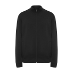 Pull à col roulé floqué en coton et polyester unisexe 280 g/m² Roly couleur noir