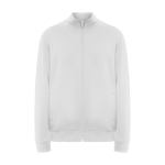 Pull à col roulé floqué en coton et polyester unisexe 280 g/m² Roly couleur blanc
