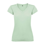 T-shirt pour entreprise en tricot 100% coton pour femme 155 g/m² Roly couleur vert doux