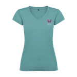 T-shirt pour entreprise en tricot 100% coton pour femme 155 g/m² Roly vue impression sérigraphique