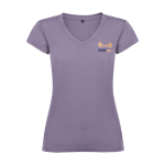 T-shirt pour entreprise en tricot 100% coton pour femme 155 g/m² Roly vue impression sérigraphique