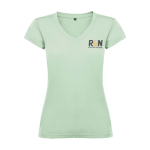 T-shirt pour entreprise en tricot 100% coton pour femme 155 g/m² Roly vue impression sérigraphique