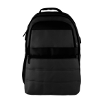 Sac à dos matelassé en RPET pour ordinateur et bande pour valise 15'' couleur noir troisième vue