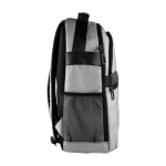 Sac à dos matelassé en RPET pour ordinateur et bande pour valise 15'' couleur gris cinquième vue