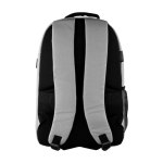 Sac à dos matelassé en RPET pour ordinateur et bande pour valise 15'' couleur gris vue détaillée