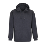 Sweat à capuche en coton et polyester SOL'S Carter 280 g/m² couleur gris foncé sixième vue