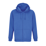 Sweat à capuche en coton et polyester SOL'S Carter 280 g/m² couleur bleu roi troisième vue