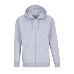 Sweat à capuche en coton et polyester SOL'S Carter 280 g/m² couleur gris clair
