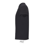 T-shirt unisexe en coton avec col rond SOL'S Crusader 150 g/m² couleur noir vue latérale