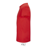 T-shirt unisexe en coton avec col rond SOL'S Crusader 150 g/m² couleur rouge vue latérale