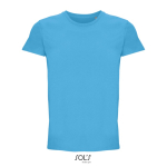 T-shirt unisexe en coton avec col rond SOL'S Crusader 150 g/m² couleur cyan